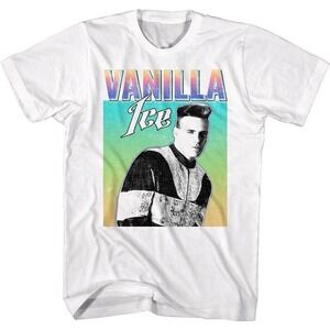 Vanilla Ice Pastel Profile T Shirt 90S Rapper Hiphop Pop Music Concert